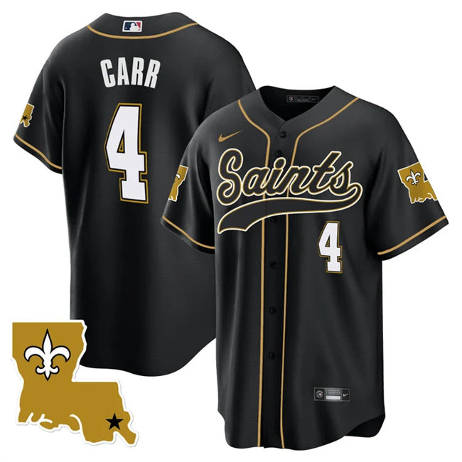 Derek Carr New Orleans Saints black jersey