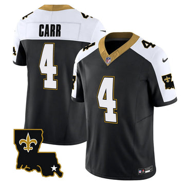 Derek Carr New Orleans Saints black FUSE jersey