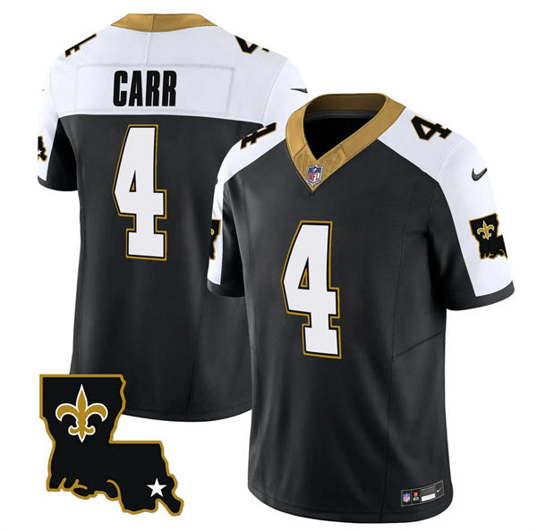 Derek Carr New Orleans Saints black FUSE jersey
