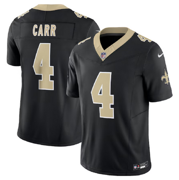 Derek Carr New Orleans Saints black FUSE jersey