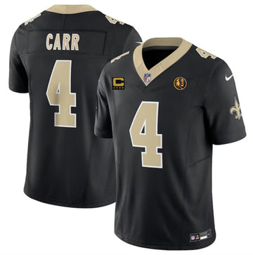Derek Carr New Orleans Saints black FUSE jersey