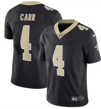 Derek Carr New Orleans Saints black jersey