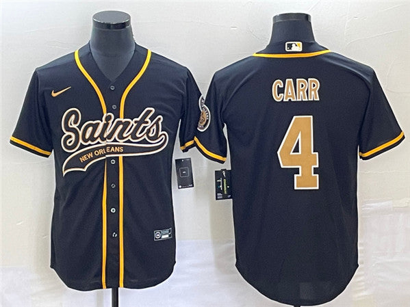 Derek Carr New Orleans Saints black jersey