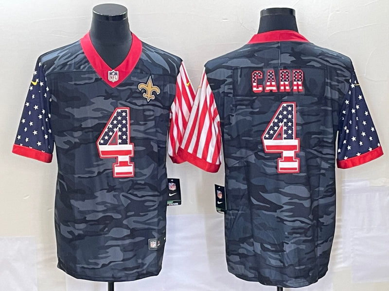 Derek Carr New Orleans Saints camo Camo jersey