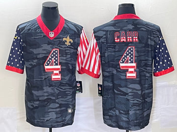 Derek Carr New Orleans Saints camo Camo jersey