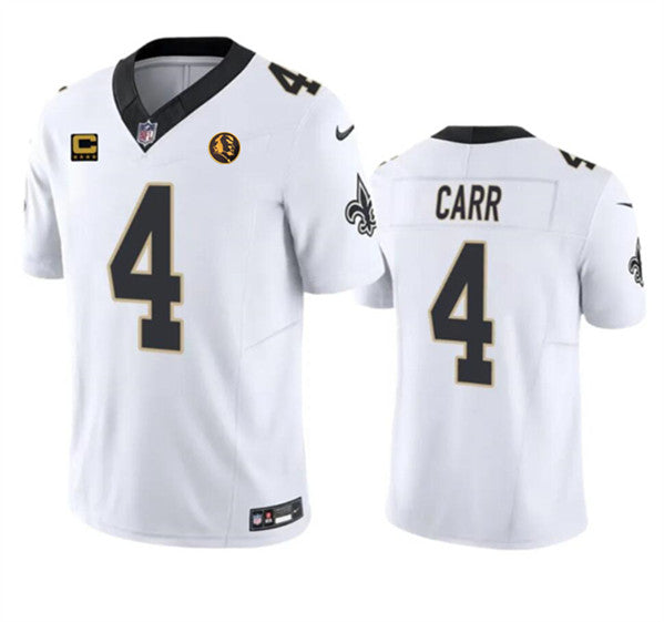 Derek Carr New Orleans Saints white FUSE jersey