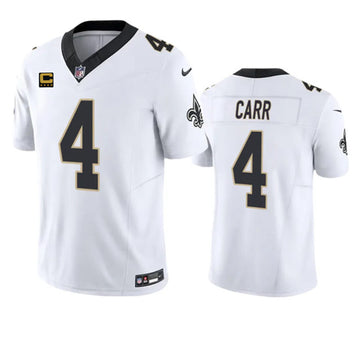 Derek Carr New Orleans Saints white FUSE jersey