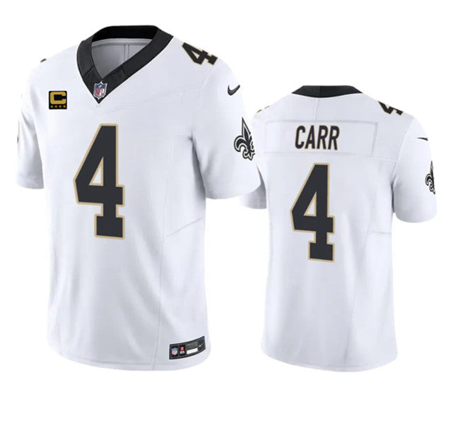 Derek Carr New Orleans Saints white FUSE jersey