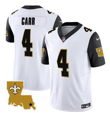 Derek Carr New Orleans Saints white FUSE jersey