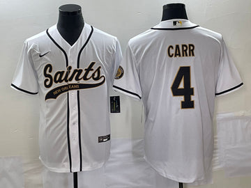 Derek Carr New Orleans Saints white jersey