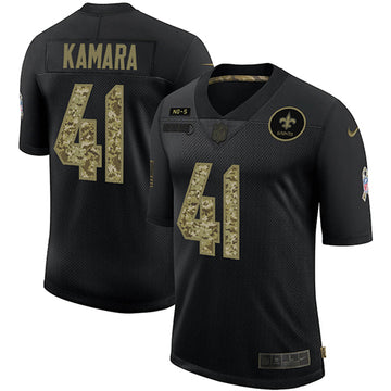 Alvin Kamara New Orleans Saints black Salute To Service jersey