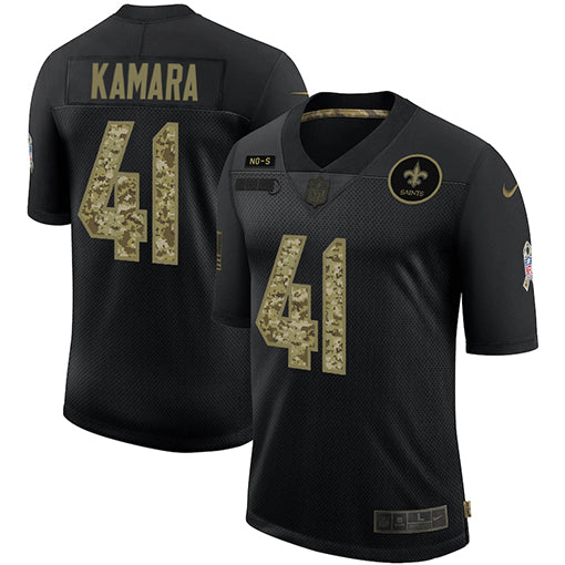 Alvin Kamara New Orleans Saints black Salute To Service jersey