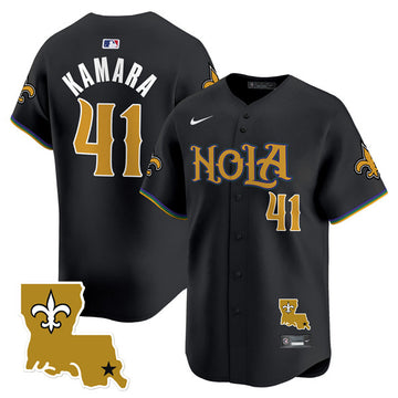 Alvin Kamara New Orleans Saints black jersey
