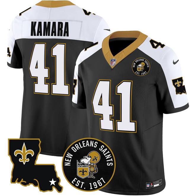 Alvin Kamara New Orleans Saints black FUSE jersey