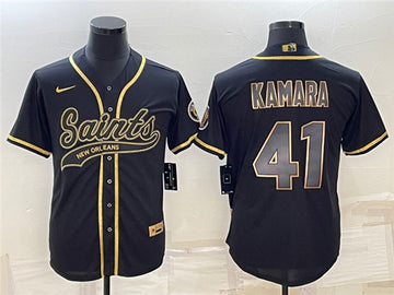 Alvin Kamara New Orleans Saints black jersey
