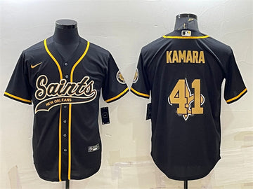 Alvin Kamara New Orleans Saints black jersey