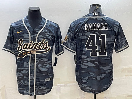 Alvin Kamara New Orleans Saints gray Camo jersey