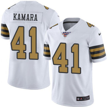 Alvin Kamara New Orleans Saints white Color Rush jersey