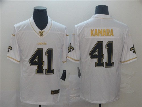 Alvin Kamara New Orleans Saints white jersey