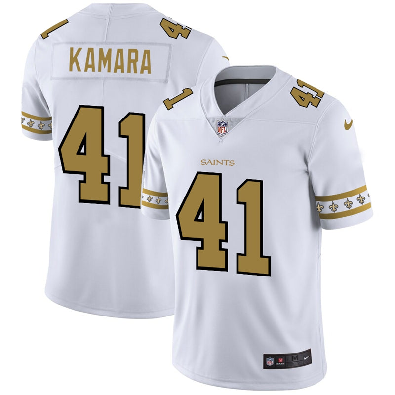 Alvin Kamara New Orleans Saints white jersey