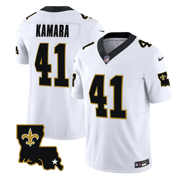 Alvin Kamara New Orleans Saints white FUSE jersey