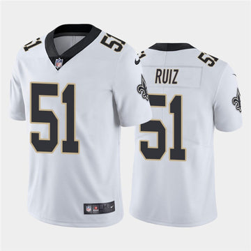 Cesar Ruiz New Orleans Saints white jersey