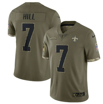 Taysom Hill New Orleans Saints olive Salute To Service jersey