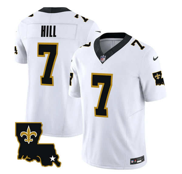 Taysom Hill New Orleans Saints white FUSE jersey
