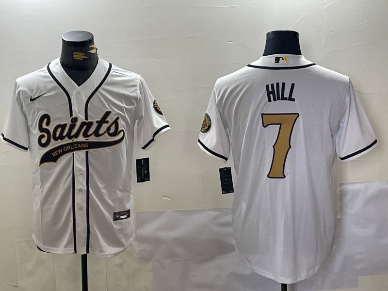 Taysom Hill New Orleans Saints white jersey