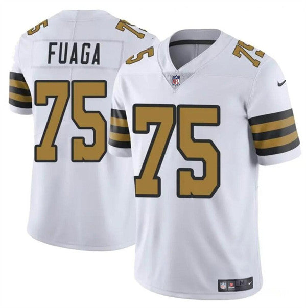 Taliese Fuaga New Orleans Saints white Color Rush jersey