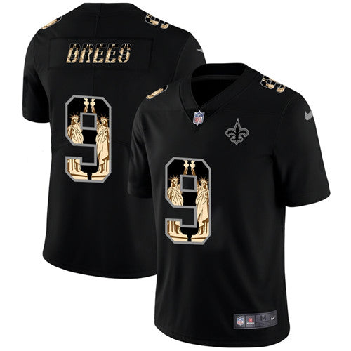 Drew Brees New Orleans Saints black jersey