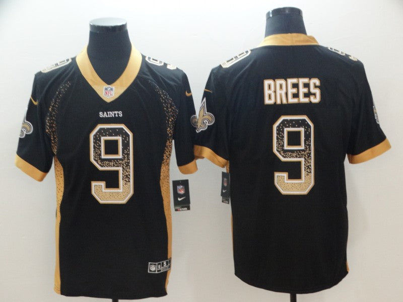 Drew Brees New Orleans Saints black Color Rush jersey