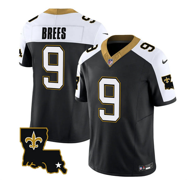 Drew Brees New Orleans Saints black FUSE jersey
