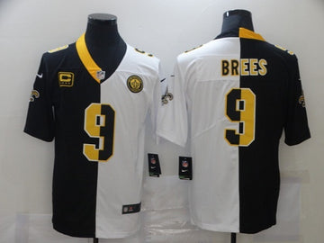 Drew Brees New Orleans Saints black Split jersey