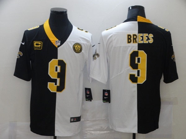 Drew Brees New Orleans Saints black Split jersey