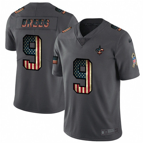 Drew Brees New Orleans Saints grey Salute To Service jersey