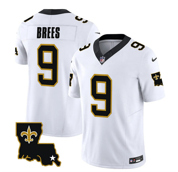 Drew Brees New Orleans Saints white FUSE jersey