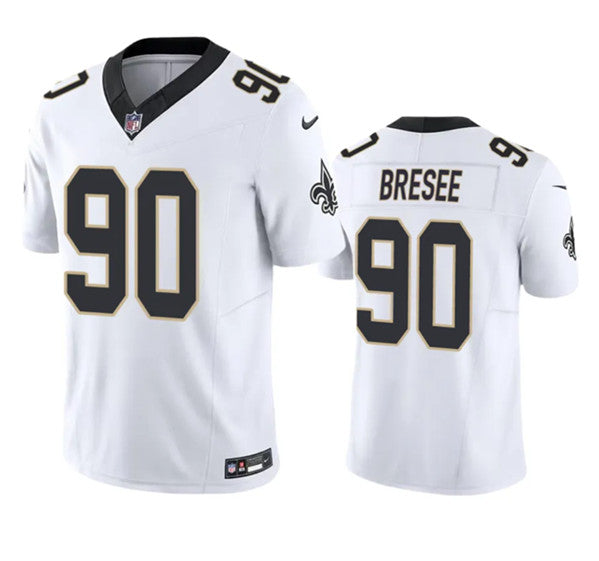 Bryan Bresee New Orleans Saints white FUSE jersey