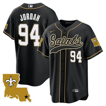 Cameron Jordan New Orleans Saints black jersey