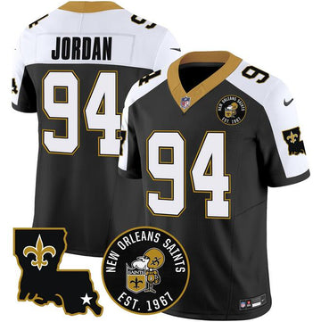 Cameron Jordan New Orleans Saints black FUSE jersey