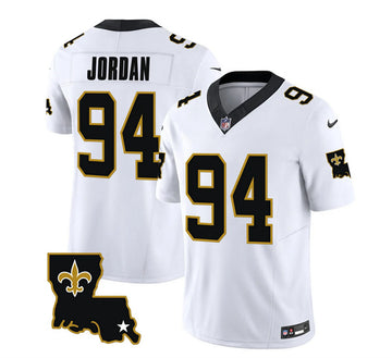 Cameron Jordan New Orleans Saints white FUSE jersey