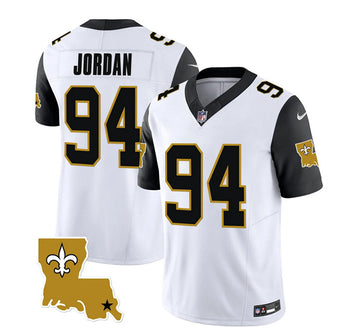 Cameron Jordan New Orleans Saints white FUSE jersey