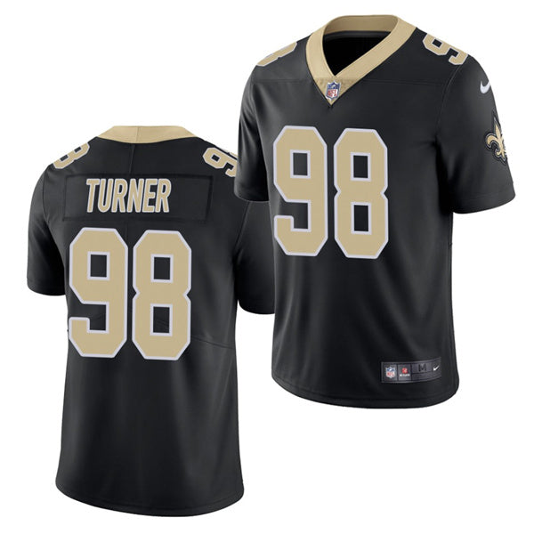 Payton Turner New Orleans Saints black jersey