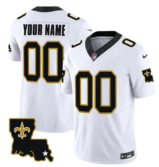 New Orleans Saints Custom White 2023 FUSE 1987 Legacy Jersey