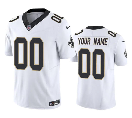 New Orleans Saints Custom White 2023 FUSE Jersey