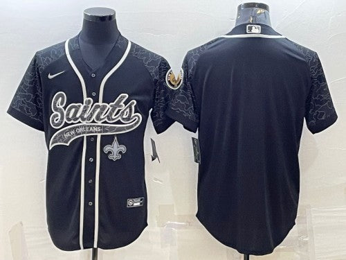 Custom New Orleans Saints black jersey