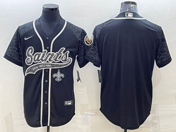 Custom New Orleans Saints black jersey