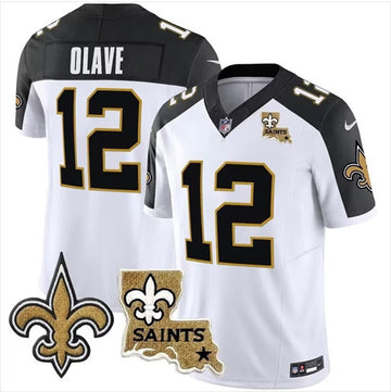 Custom New Orleans Saints white FUSE jersey