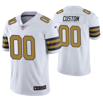 Custom New Orleans Saints white jersey