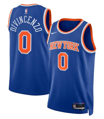 Donte DiVincenzo New York Knicks blue jersey